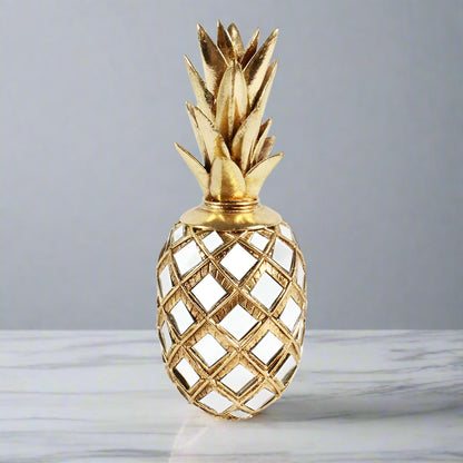 Gold Resin Pineapple 7.5 x7.5 x 20 cm