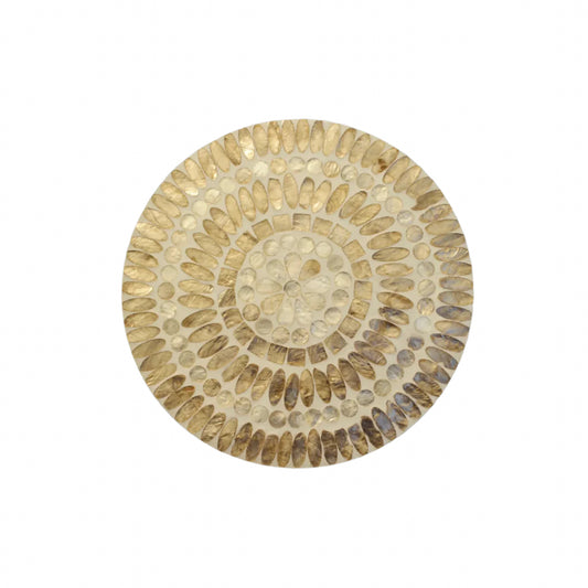Lotus Inlay Round Placemat 33cm